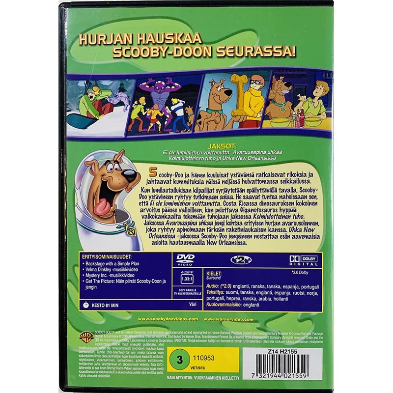 DVD - Elokuva DVD Scooby-Doo? Avaruusapina uhkaa  kansi EX levy EX Käytetty DVD