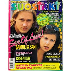 Suosikki 1995 10 Samuli & Sani, Metallica, 69 Eyes aikakauslehti