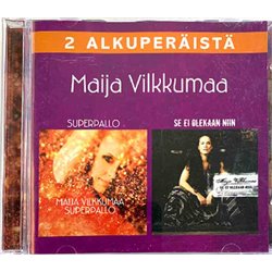 Vilkkumaa Maija CD Superpallo / Se Ei Olekaan Niin 2CD  kansi EX levy EX Käytetty CD
