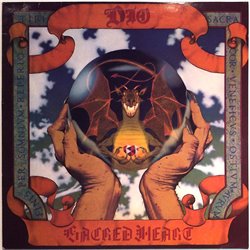 Dio LP Sacred Heart  kansi EX- levy VG+ Käytetty LP