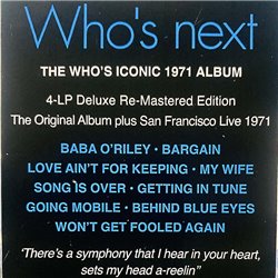 Who LP Who's Next | The Who live at the Civic Auditorium 4LP LP