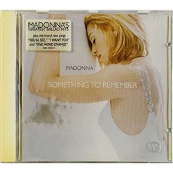 Madonna CD Something to remember  kansi EX levy EX- Käytetty CD