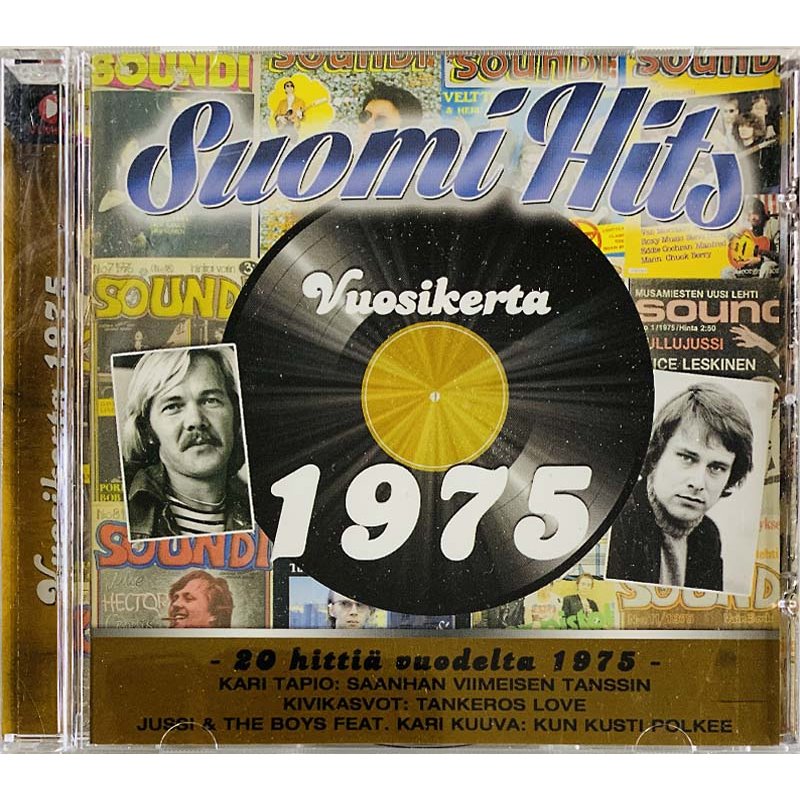 Frederik, Kivikasvot, Hullujussi ym. CD Suomi Hits Vuosikerta 1975  kansi EX levy EX Käytetty CD
