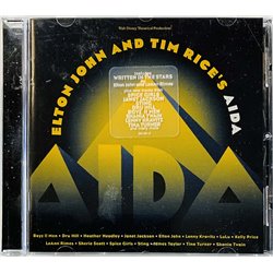Elton John and Tim Rice CD Aida  kansi EX levy EX Käytetty CD