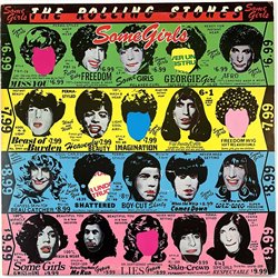 Rolling Stones LP Some Girls, made in Sweden  kansi VG+ levy EX- Käytetty LP