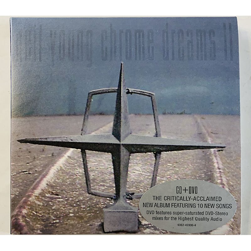 Young Neil CD Chrome Dreams II CD + DVD  kansi EX levy EX Käytetty CD