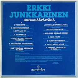 Junkkarinen Erkki LP Hopeahääpäivänä  kansi EX levy EX Käytetty LP