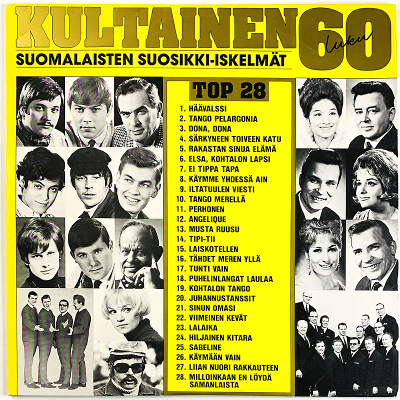 Seppo Hanski, Johnny, Tamara Lund ym. LP Kultainen 60-luku  kansi VG+ levy EX Käytetty LP