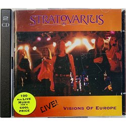Stratovarius CD Live! Visions of Europe 2CD  kansi EX levy EX Käytetty CD