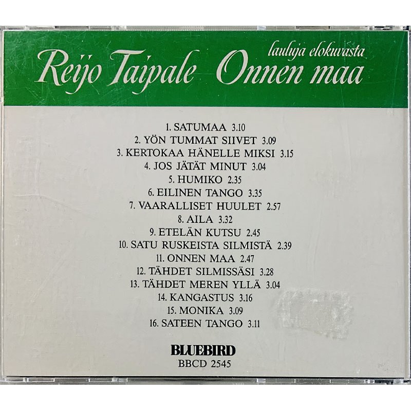 Taipale Reijo CD Lauluja elokuvasta Onnen Maa  kansi EX levy VG+ Käytetty CD