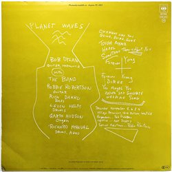 Dylan Bob LP Planet waves  kansi EX levy EX Käytetty LP
