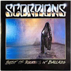 Scorpions LP Best of Rockers n' Ballads  kansi EX levy EX Käytetty LP