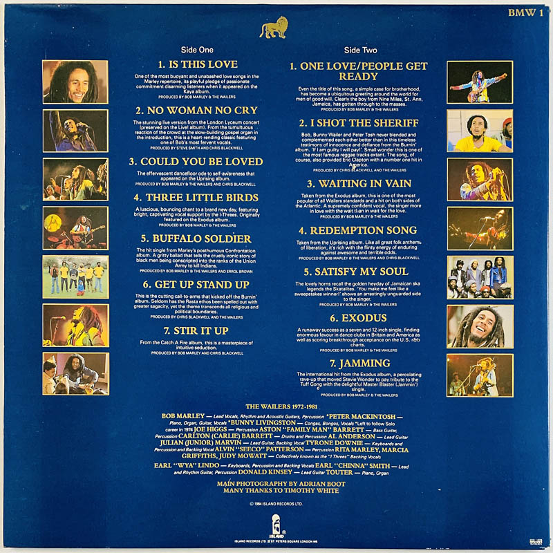 Bob Marley & The Wailers LP Legend  kansi EX- levy EX- Käytetty LP