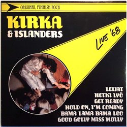 Kirka & Islanders LP Live ‘68  kansi EX levy EX Käytetty LP