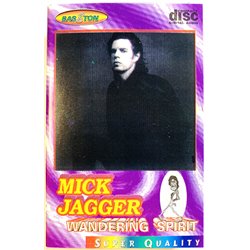 Jagger Mick: Wandering Spirit kansipaperi EX , musiikkikasetin kunto EX kasetti