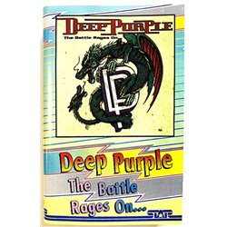 Deep Purple: The battle rages on kansipaperi EX , musiikkikasetin kunto EX kasetti