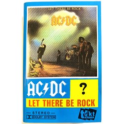 AC/DC: Let there be rock kansipaperi EX , musiikkikasetin kunto EX kasetti