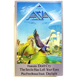 Asia: Alpha kansipaperi EX , musiikkikasetin kunto EX kasetti