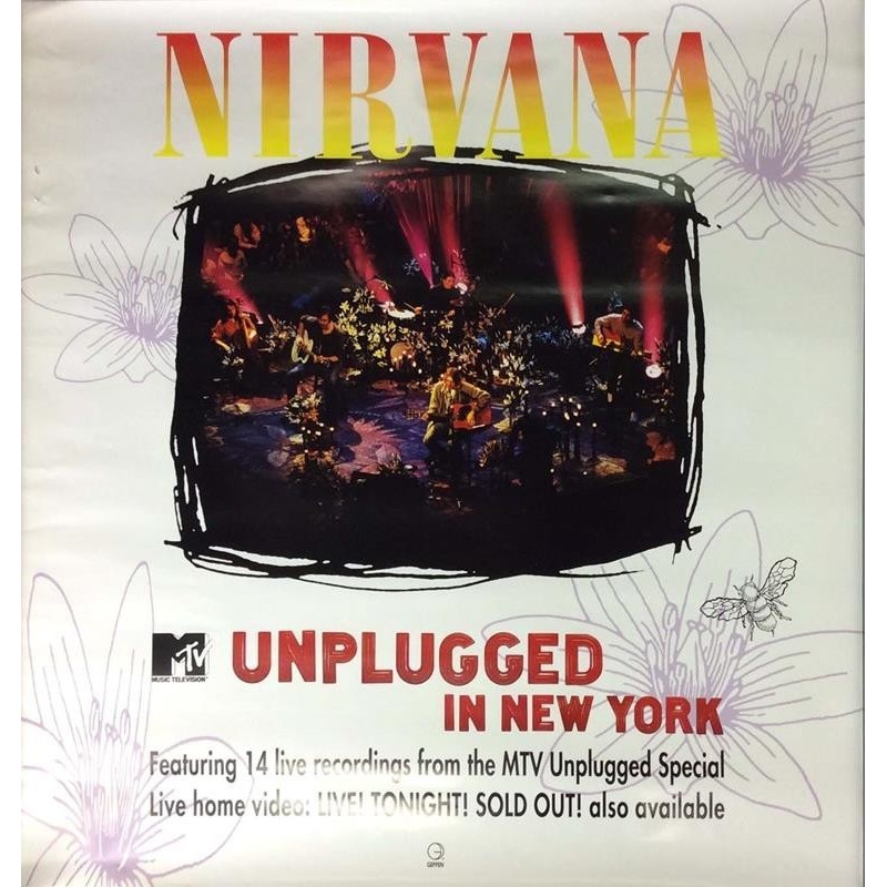 Nirvana MTV Unplugged in New York Promojuliste 75cm x 75cm JULISTE