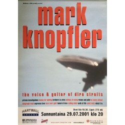 Knopfler Mark: voice & guitar of Dire Straits: Keikkajuliste 58cm x 83cm - JULISTE