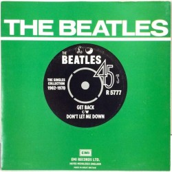 Beatles single from singles collection box: Get Back / Don't Let Me Down - käytetty vinyylisingle PS EX / EX