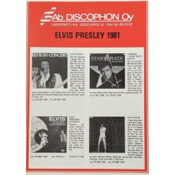 Elvis Presley 1981 levyluettelo : Ab Discophon Oy mainosesite - Used book