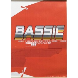 Bassic: Drum’n Bass Night, blanko : Tapahtumajuliste 29cm x 40cm - Begagnat Poster