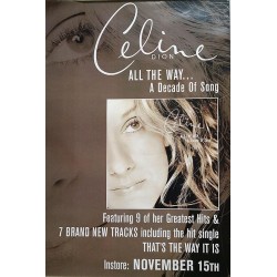Dion Celine: All The Way : Promojuliste 58cm x 87cm - Begagnat Poster