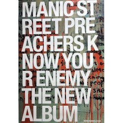 Manic Street Preachers: Know Your Enemy : Promojuliste 58cm x 87cm - JULISTE
