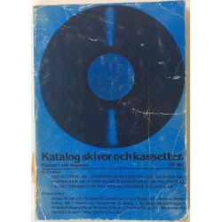 Katalog skivor och kassetter 79/80: Popylärt och klassiskt  kansi G+ sisäsivut VG+ Käytetty kirja