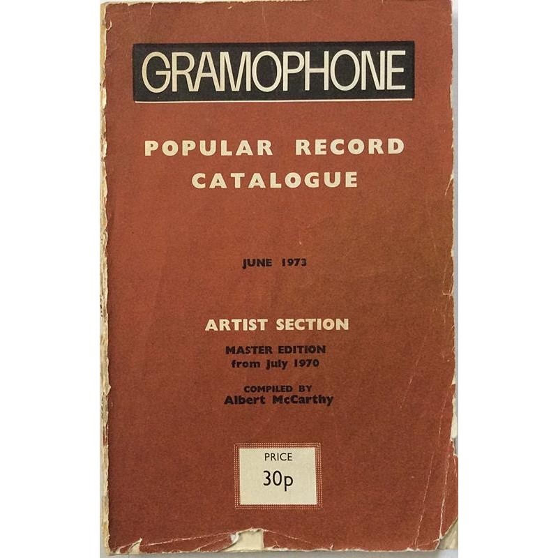 Gramophone popular record catalogue Record catalogue, year 1973