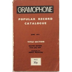 Gramophone popular record catalogue : June 1973 title section - Något använd bok