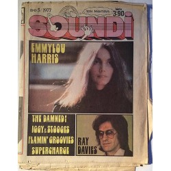 Soundi : Emmylou Harris,Damned,Iggy Pop & Stooges,Ray Davies - used magazine