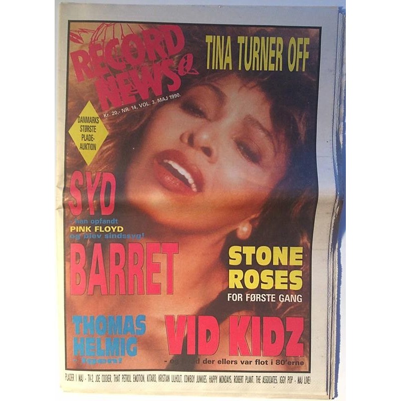 Record News : Stone Roses,Syd Barrett,Pink Floyd - used magazine