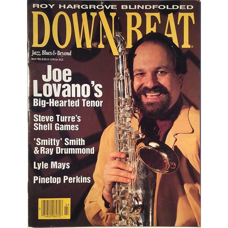 Down Beat : Joe Lovano,Lyle Mays,Pinetop Perkins - used magazine