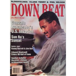 Down Beat : Gonzalo Rubalcaba,Kenny Burrell,Sun Ra - begagnade magazine