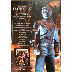 Jackson Michael: History past present future : Promojuliste 57cm x 86cm - used original promo poster