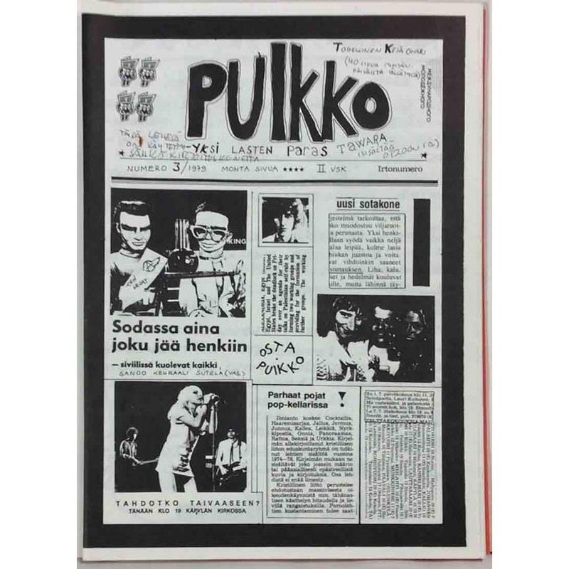 Puikko 1979 No.3 Ypö-Viis,Vaavi,Kollaa Kestää Magazine