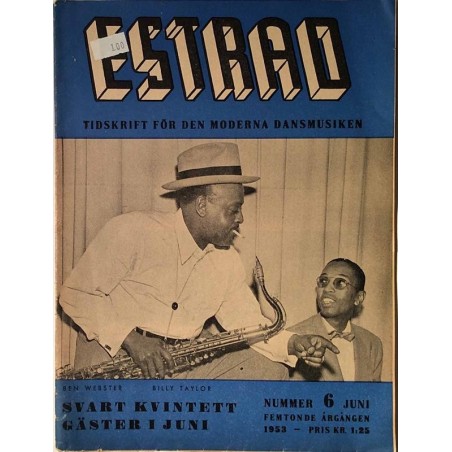 Estrad 1953 No.nummer 6 juni Django Reinhardt,Lionel Hampton Magazine