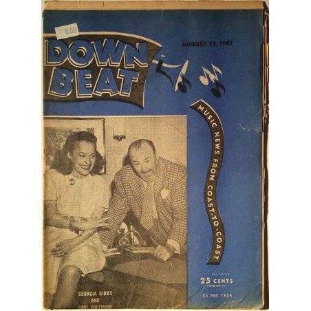 Down Beat 1947 No.August 13 Stan Kenton Magazine