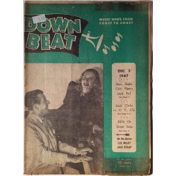 Down Beat 1947 No.Dec. 3 Billie Holiday Magazine