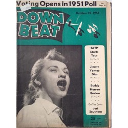 Down Beat 1951 No.October 19 Buddy Morrow Magazine