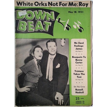 Down Beat 1951 No.May 18 Benny Carter Magazine