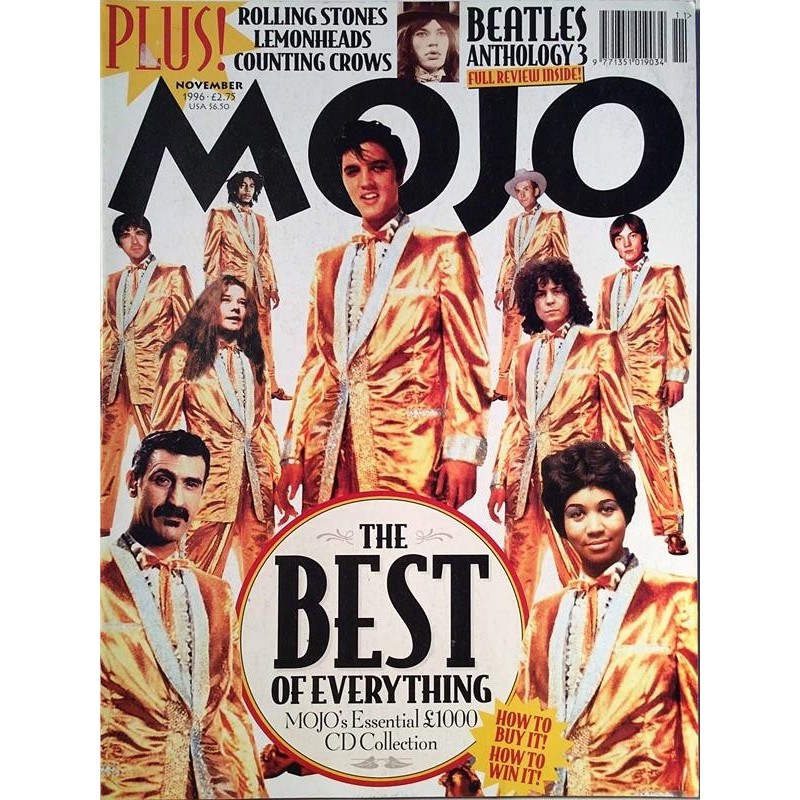 Mojo 1996 No.November Beatles,Rolling Stones,Lemonheads Magazine