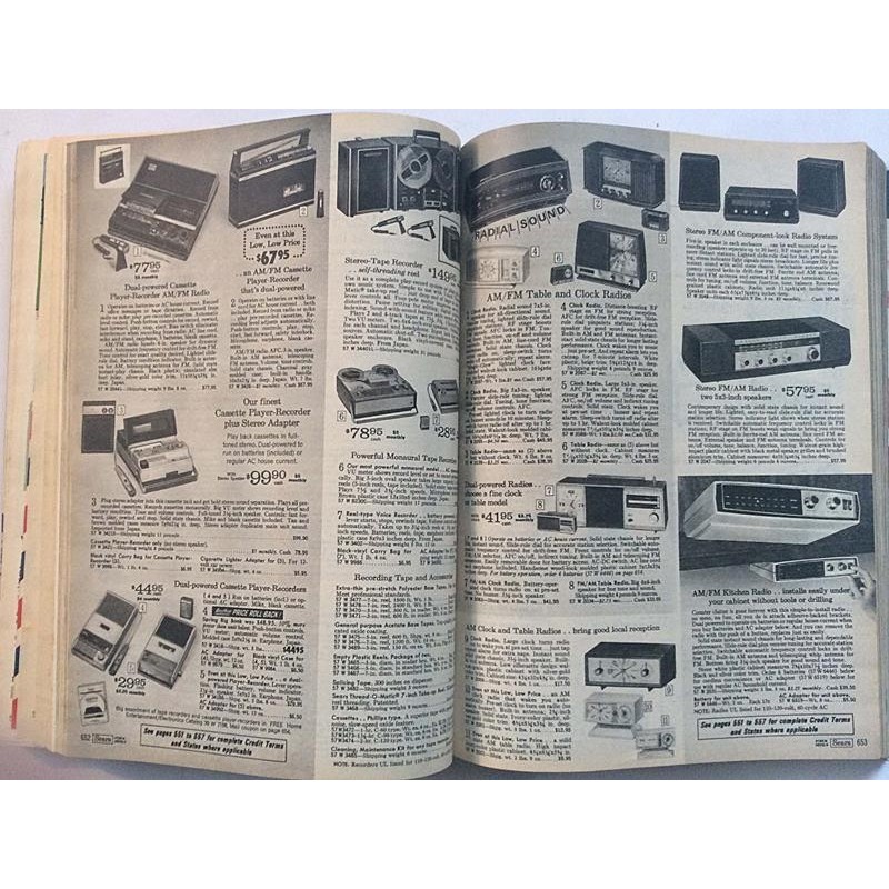 Sears fall and winter 1970: Postimyyntiluettelo  kansi VG sisäsivut VG+ Käytetty kirja