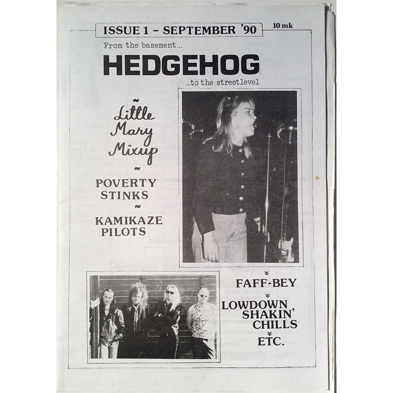Hedgehog 1990 No. issue 1 Faff-Bey,Little Mary Mixup,Poverty Stinks Magazine