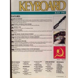 Keyboard lehti + levy : Bruce Hornsby,Dick Hyman - begagnade magazine