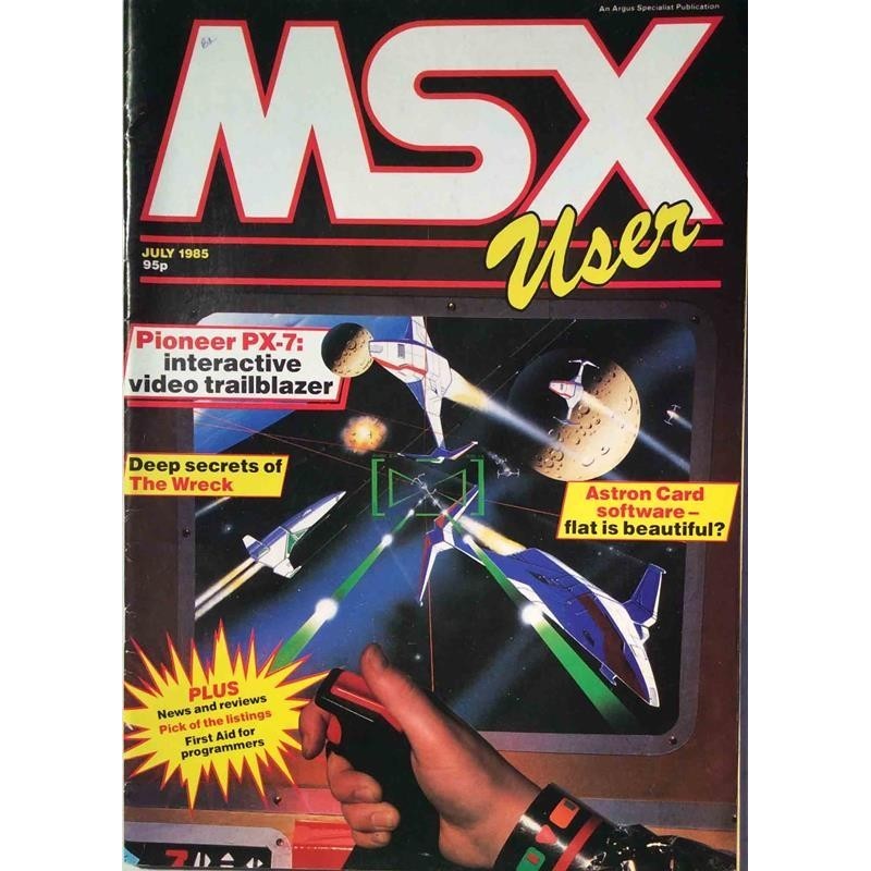 MSX User : Pioneer PX-7, Deep secrets of The Wreck - begagnade magazine