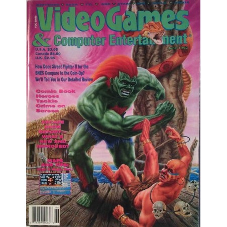 VideoGames & Computer Entertainment 1992 No. June How does Street Fighter II for the SNES Magazine