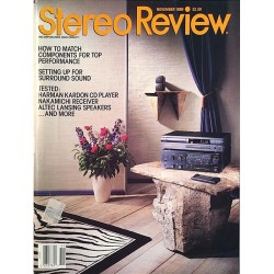 Stereo Review 1989 No. November How to match components for top performance Magazine